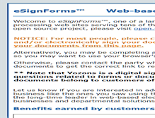 Tablet Screenshot of esignforms.com